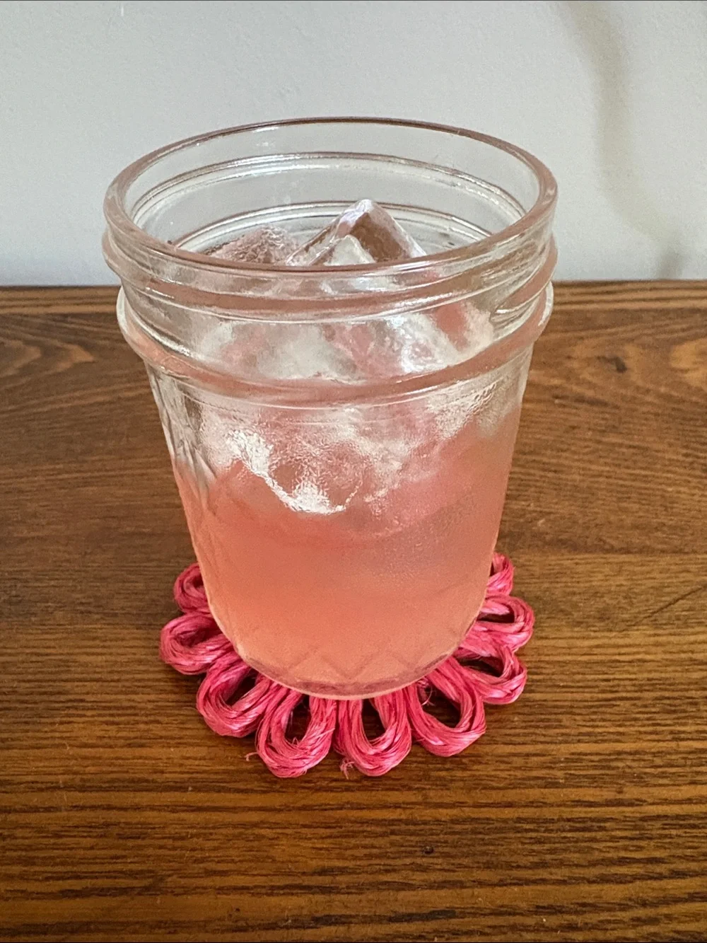 Vintage Multicolor Raffia Flower Coasters - Set of 10